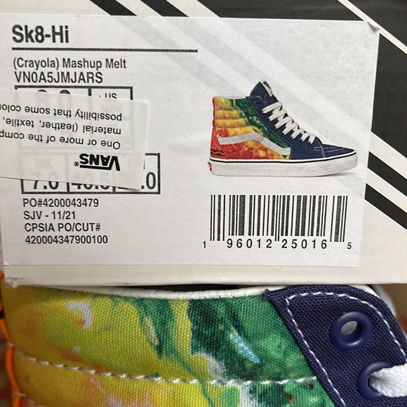 Vans Sk8-Hi Crayola Mushup Melt WMNS sneakers - Picture 16 of 16